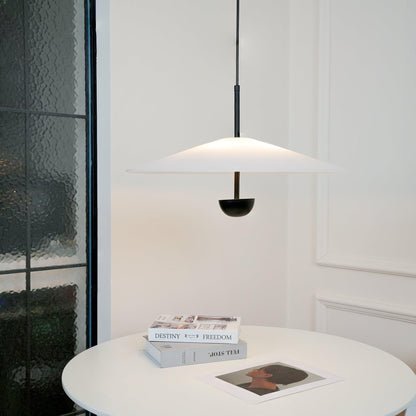 Modern vit pendellampa i minimalistisk design för kök och vardagsrum