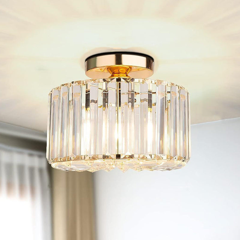 Elegant Kristall Taklampa – Modern Flush Mount Plafond för Inomhusbelysning