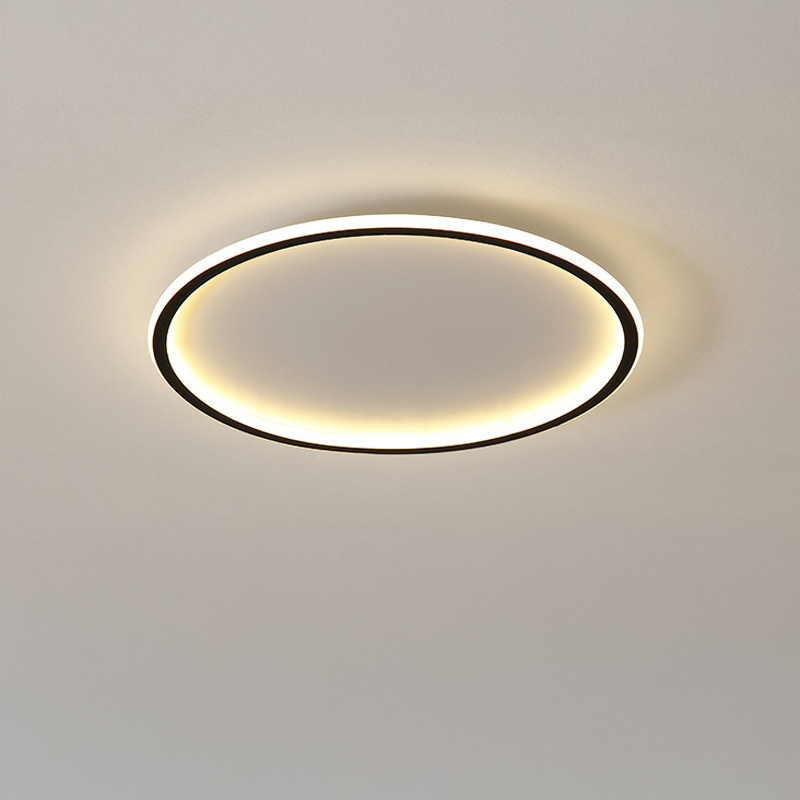 Rund skandinavisk taklampa i minimalistisk design med LED-belysning