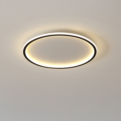 Rund skandinavisk taklampa i minimalistisk design med LED-belysning