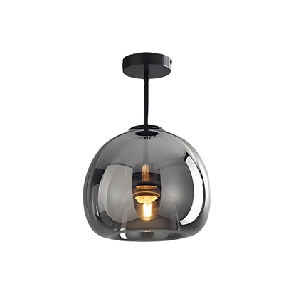 Modern taklampa i svart och guld med glasdetaljer – elegant LED plafond för vardagsrum, sovrum och matsal