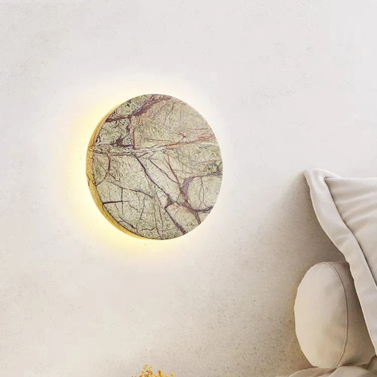 Vägglampa i marmor med LED – elegant belysning för sovrum, vardagsrum och hall
