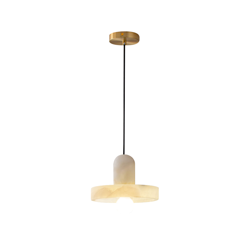 Lyxig marmortaklampa med kopparfäste för kök matsal sovrum