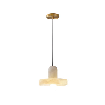 Lyxig marmortaklampa med kopparfäste för kök matsal sovrum