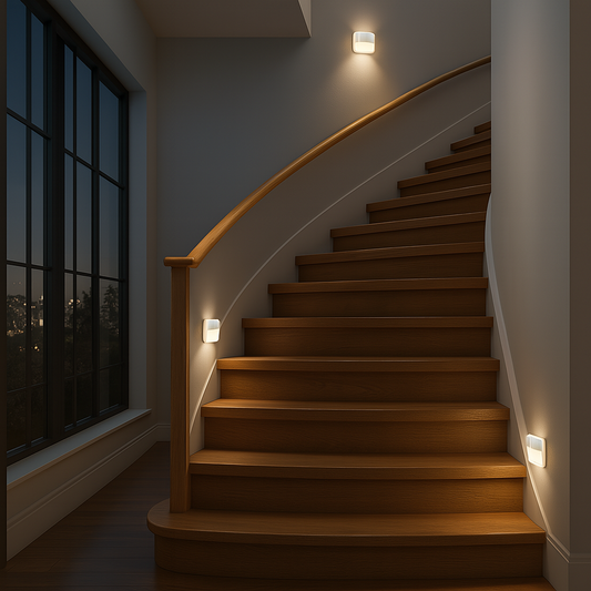 Glowsense | LED nattlampa med rörelsesensor för garderob, kök och trappbelysning 3 pack