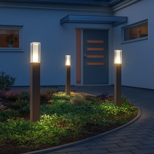 Arcpillar | 10W LED-solcells gångbelysning – IP65 vattentät för trädgård och uteplats