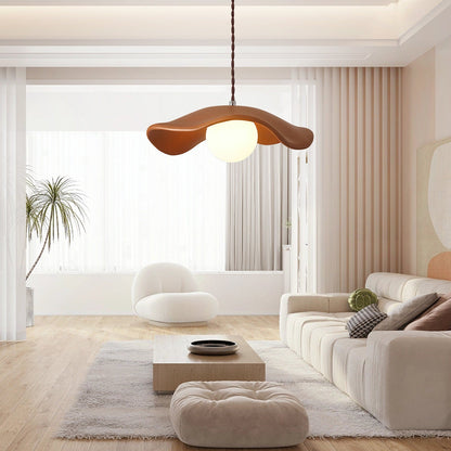 Modern hattformad takpendel i resin minimalistisk design för sovrum matsal