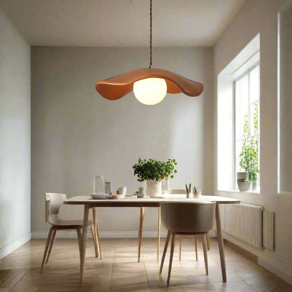 Modern hattformad takpendel i resin minimalistisk design för sovrum matsal