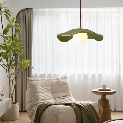 Modern hattformad takpendel i resin minimalistisk design för sovrum matsal