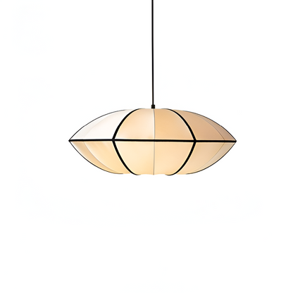Japansk tyg pendellampa i vintage design för vardagsrum matsal sovrum
