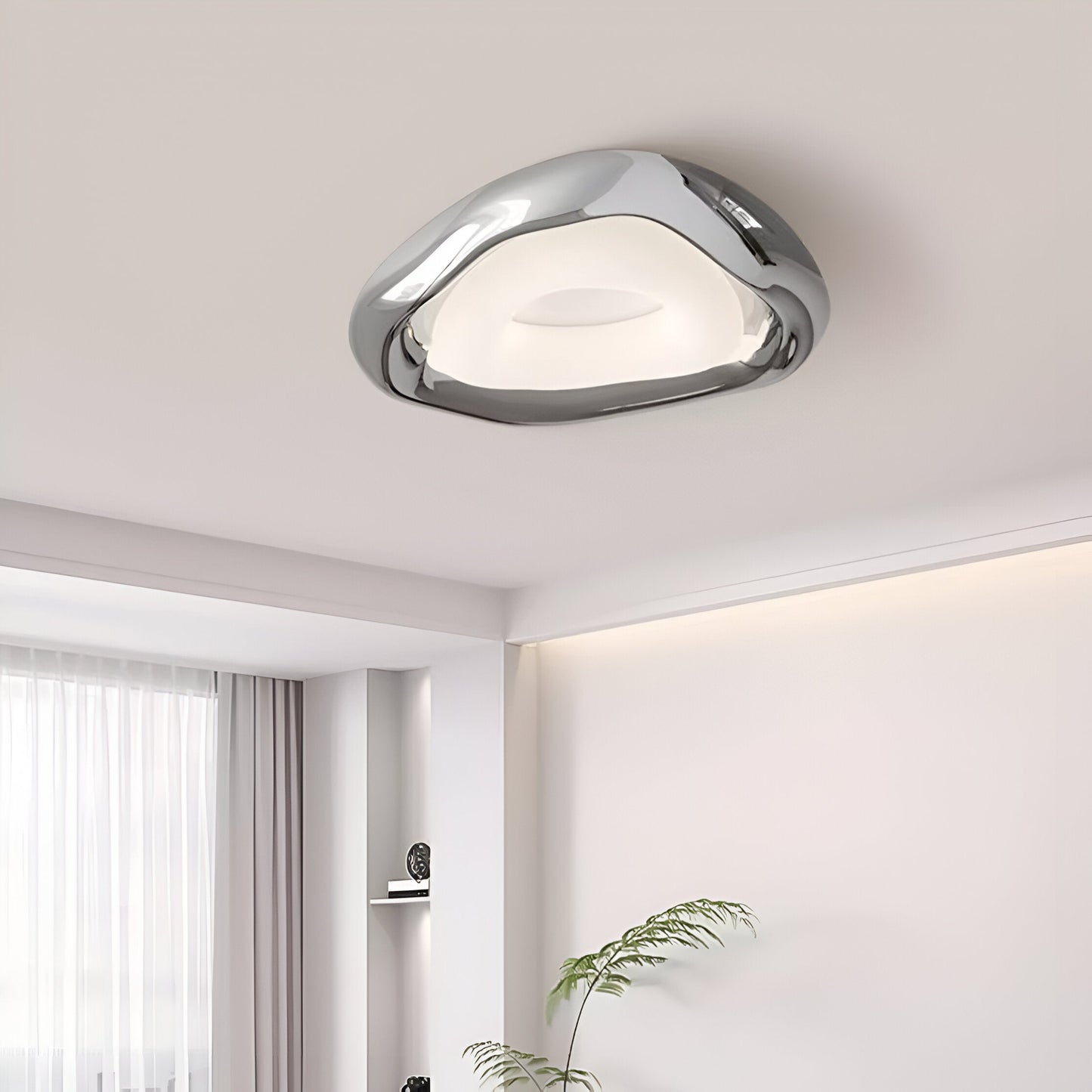 Bauhaus Taklampa med Fullspektrum LED – Modern Plafond med Ögonskydd och Smart Styrning