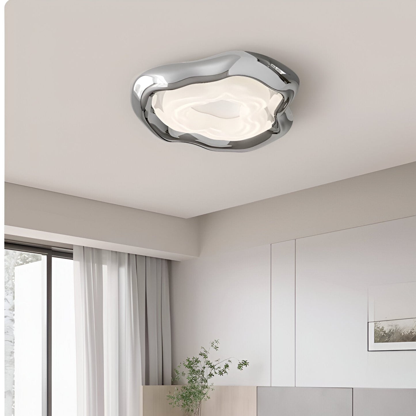 Bauhaus Taklampa med Fullspektrum LED – Modern Plafond med Ögonskydd och Smart Styrning