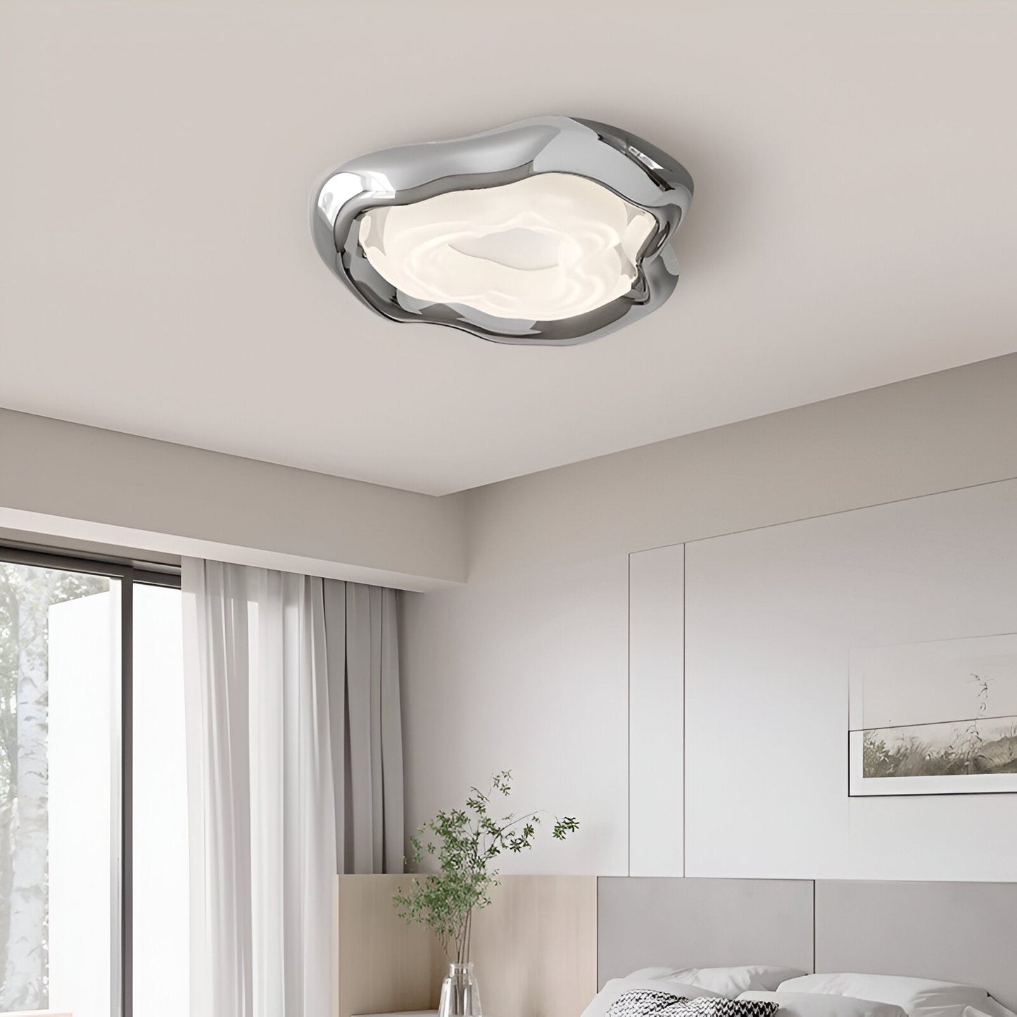 Bauhaus Taklampa med Fullspektrum LED – Modern Plafond med Ögonskydd och Smart Styrning