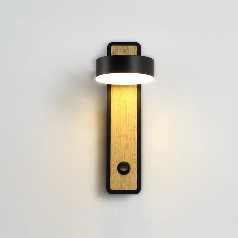 LED-vägglampa med strömbrytare – modern och funktionell belysning för sovrum och vardagsrum