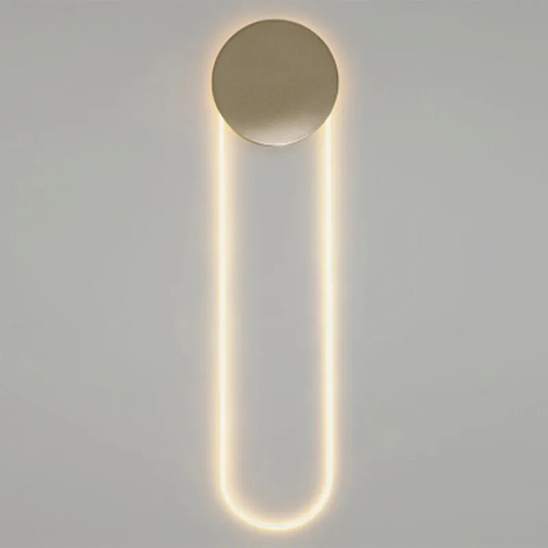 Modern nordisk vägglampa i metall – elegant LED-belysning för sovrum, vardagsrum och hotell