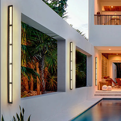 Lyxig vattentålig LED-vägglampa för villa, trädgård och utomhusbruk