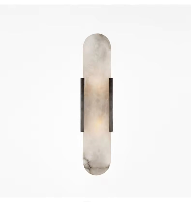 Marbela | Vägglampa i naturmarmor med G4 sockel för sovrum, hall och trappbelysning