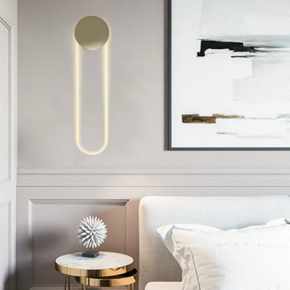 Modern nordisk vägglampa i metall – elegant LED-belysning för sovrum, vardagsrum och hotell