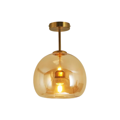 Modern taklampa i svart och guld med glasdetaljer – elegant LED plafond för vardagsrum, sovrum och matsal