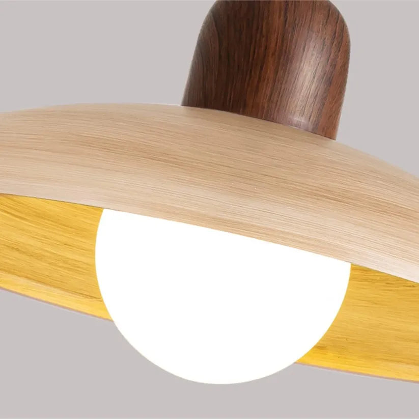 Japansk retro pendellampa i metall med LED för kök matsal vardagsrum bar