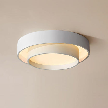 Modern Cylinderformad LED Taklampa i Metall och Akryl – Minimalistisk Plafond för Inomhusbelysning