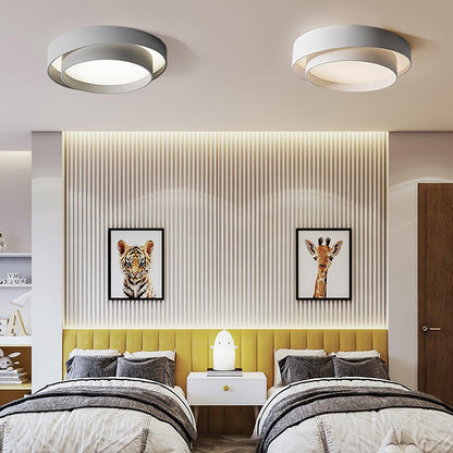 Modern Cylinderformad LED Taklampa i Metall och Akryl – Minimalistisk Plafond för Inomhusbelysning