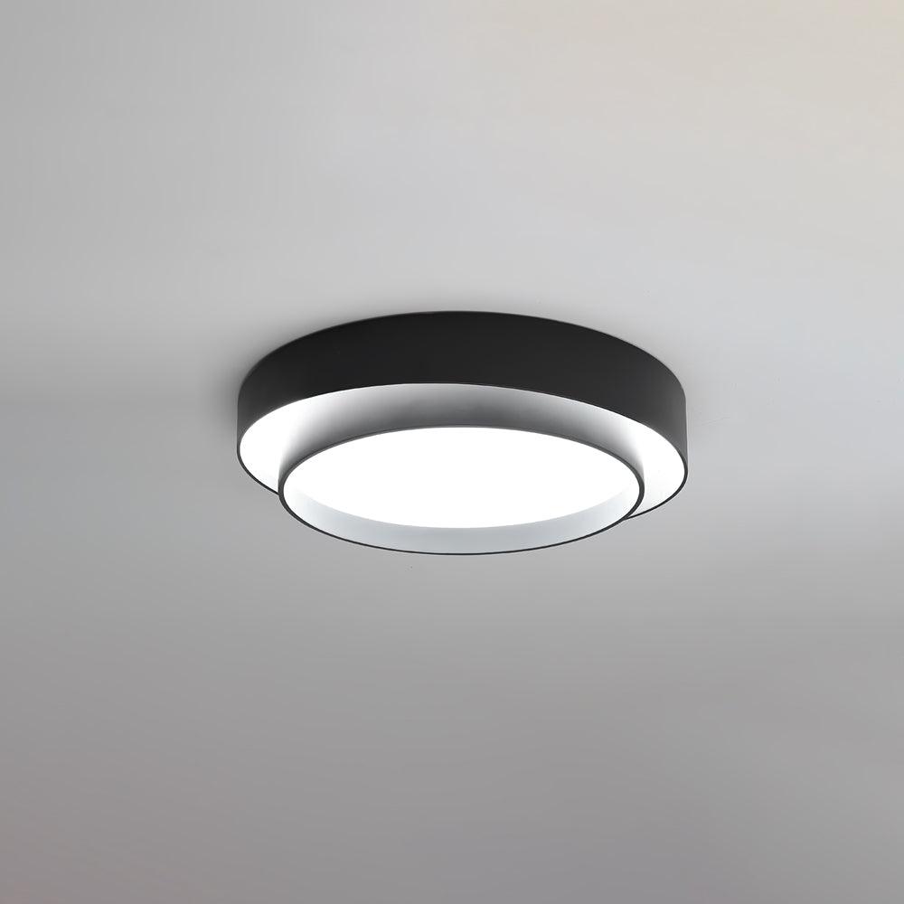 Modern Cylinderformad LED Taklampa i Metall och Akryl – Minimalistisk Plafond för Inomhusbelysning