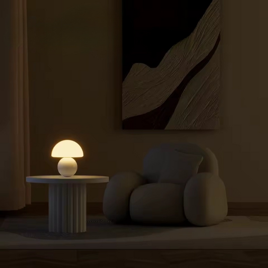 Mushglow | Mini svampformad bordslampa för sängbord, skrivbord och vardagsrum