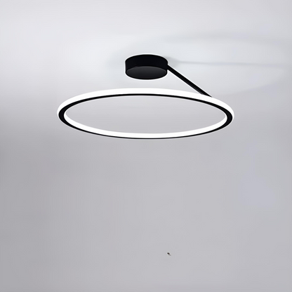 Modern LED-taklampa med cirkelformad design