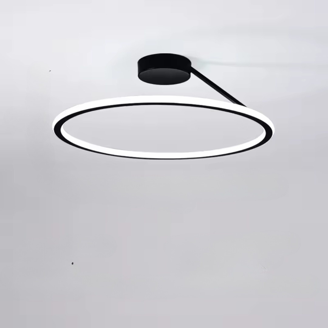 Modern LED-taklampa med cirkelformad design