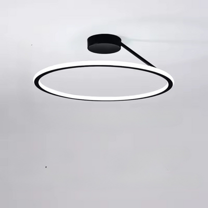 Modern LED-taklampa med cirkelformad design
