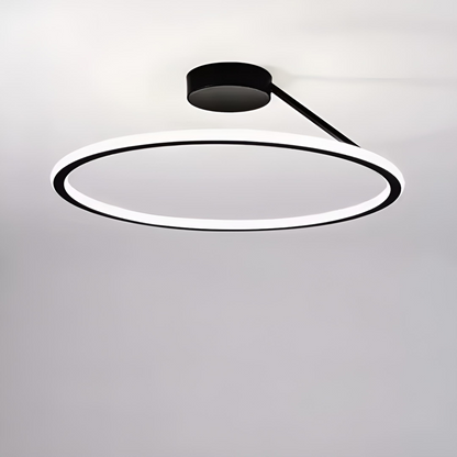 Modern LED-taklampa med cirkelformad design
