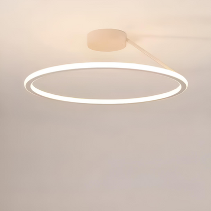 Modern LED-taklampa med cirkelformad design