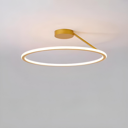 Modern LED-taklampa med cirkelformad design
