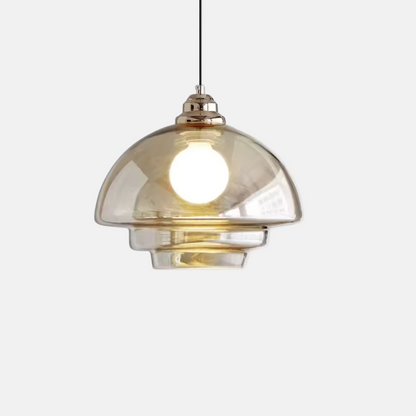 Minimalistisk pendellampa i glas för matsal, vardagsrum och sovrum