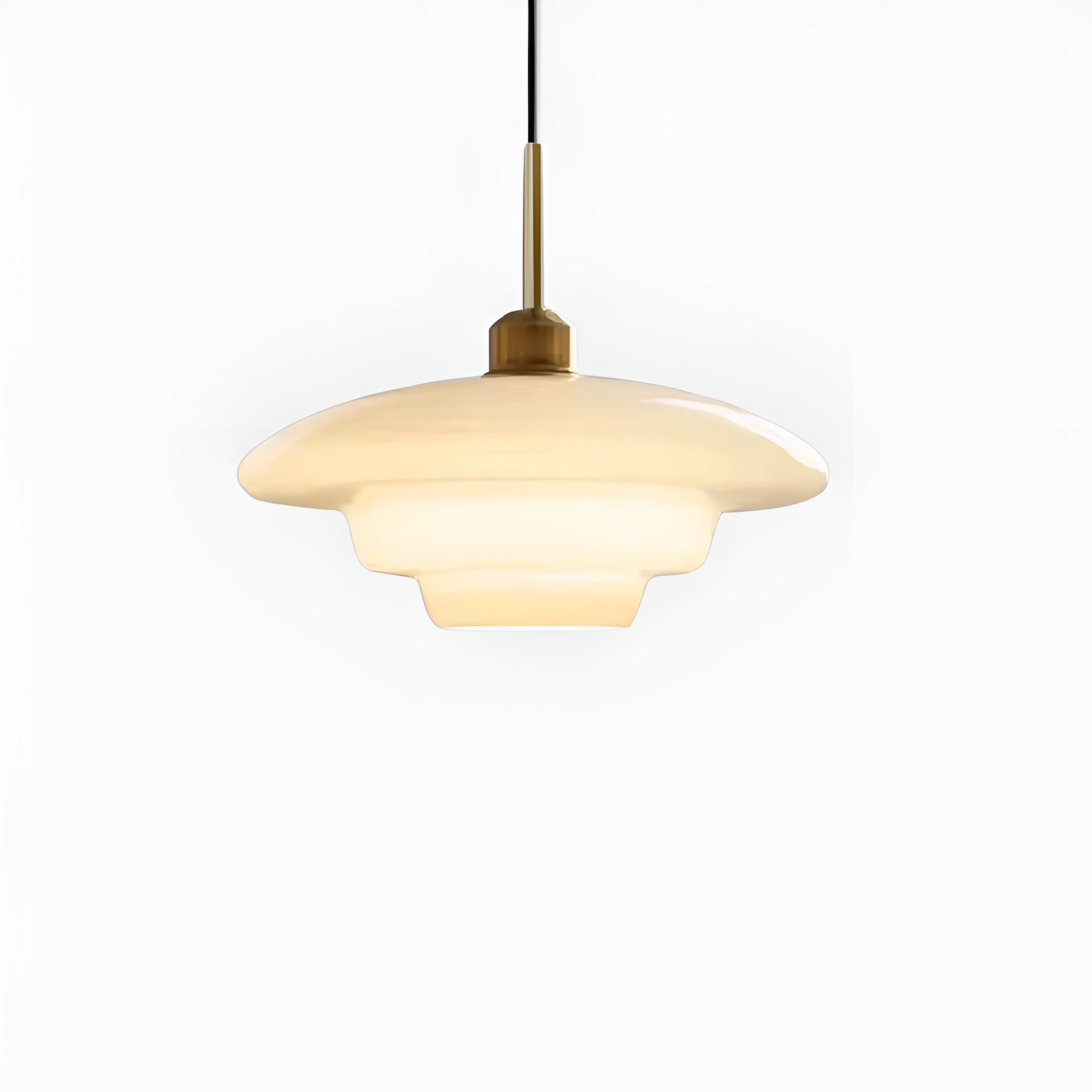 Minimalistisk pendellampa i glas för matsal, vardagsrum och sovrum