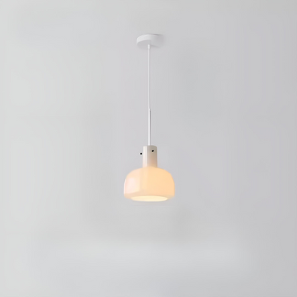 Nordisk pendellampa i färgat glas med justerbar höjd för kök matsal sovrum