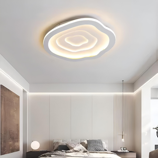 Modern LED taklampa med vågformad design för vardagsrum och sovrum