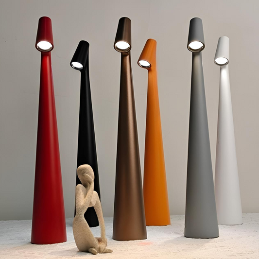 Nordisk trådlös bordslampa med touch och dimbart LED-ljus för flexibel belysning