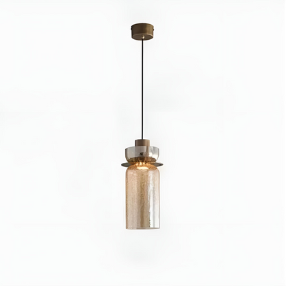 Modern pendellampa i spräckligt glas och metall för kök matsal och sovrum
