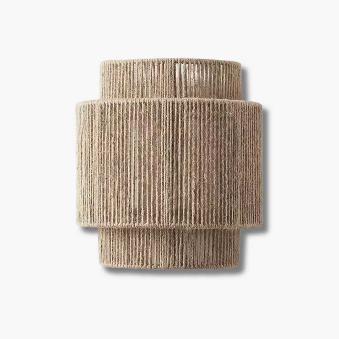 Ravela | Vägglampa med rustik design i hamparep och stilfull karaktär