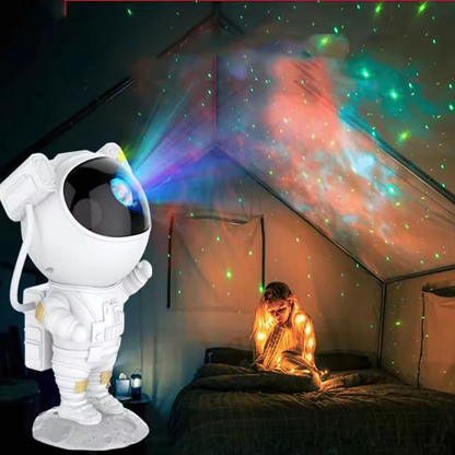 Cosmotéa | LED-projektorlampa i astronautdesign med dekorativ stjärneffekt