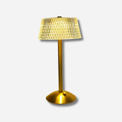 Elindra | Kristall bordslampa med dimbart LED-ljus och smidig touchkontroll