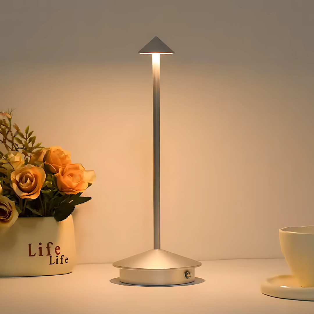 Lumeno | Uppladdningsbar bordslampa med touchkontroll och 3 färgtemperaturer