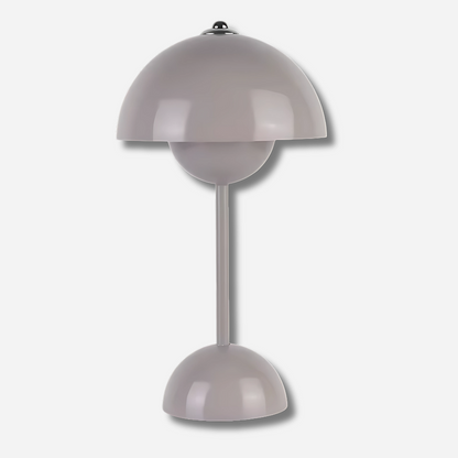 Luma | Blomformad portabel bordslampa med touchdimning och USB-laddning