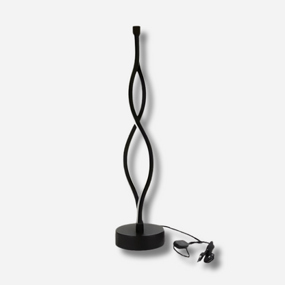 Aska | Minimalistisk metall bordslampa med konstnärlig siluett och USB-laddning