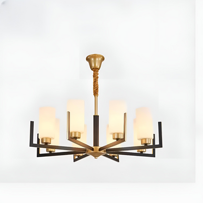 Modern LED-krona i nordisk retrodesign för vardagsrum och matsal