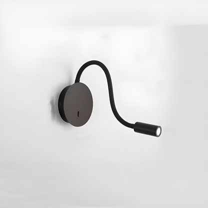 Modern LED vägglampa med flexibel arm i aluminium för sovrum sänglampa