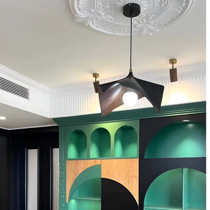 Nordisk japansk pendellampa i resin med LED för kök matsal vardagsrum och sovrum