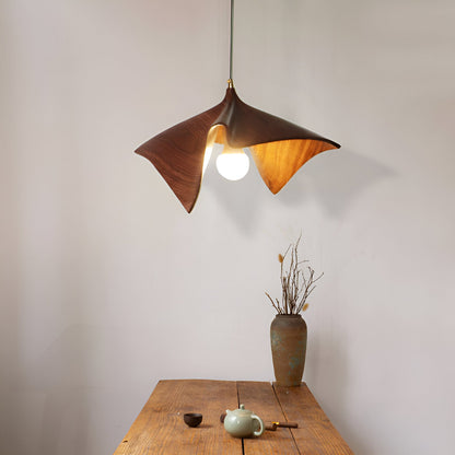Nordisk japansk pendellampa i resin med LED för kök matsal vardagsrum och sovrum